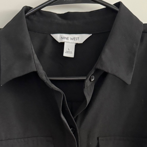 Nine West Black Utility Shirt Dress - Picture 2 of 6